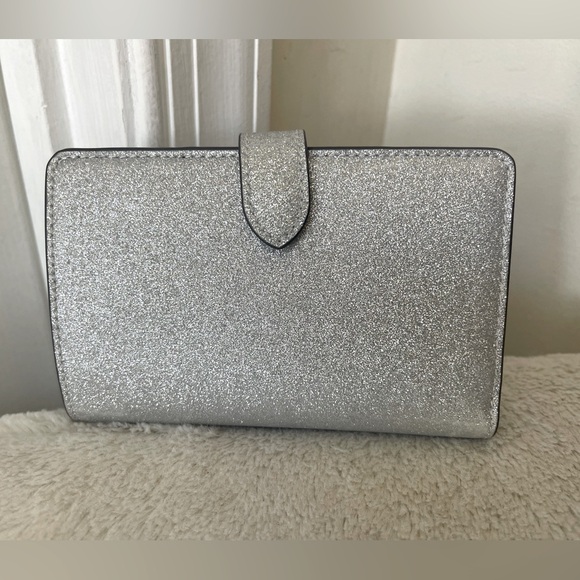 Kate Spade Silver Glitter Wallet like new - Picture 11 of 12